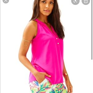 Lily Pulitzer Bailey silk top - size M